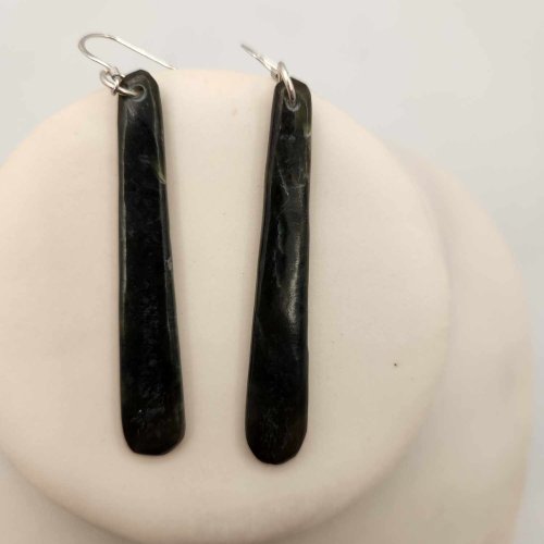 Earrings - Medium Pounamu AS11