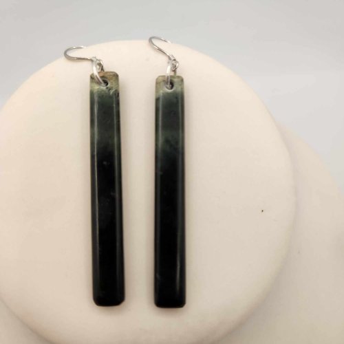 Earrings - Medium Pounamu AS5