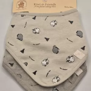 Bibs 2pk Kiwi & Sheep